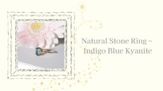 Natural Stone Ring – Indigo Blue Kyanite