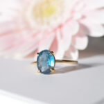 Natural Stone Ring – Indigo Blue Kyanite