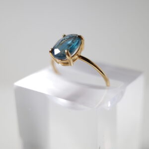 Natural Stone Ring – Indigo Blue Kyanite