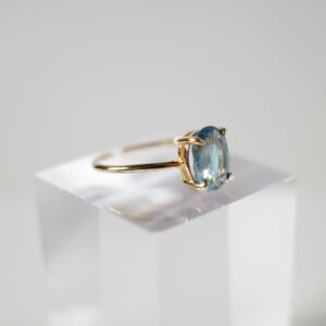 Natural Stone Ring – Indigo Blue Kyanite