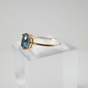 Natural Stone Ring – Indigo Blue Kyanite