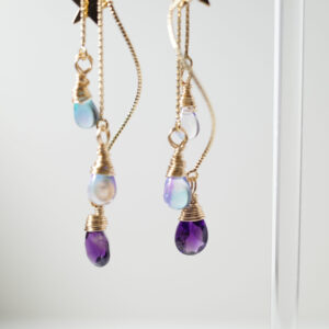 Hydrangea Drop – Purple Amethyst (Mainichi Charm Series)