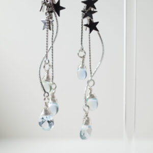 Hydrangea Drop – Blue Sky Topaz (Mainichi Charm Series)