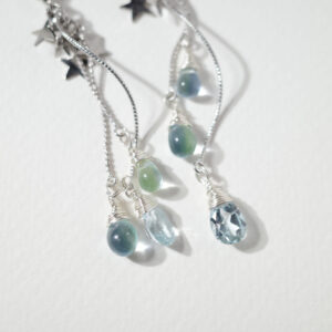 Hydrangea Drop – Blue Sky Topaz (Mainichi Charm Series)