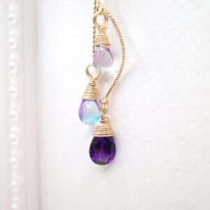 Hydrangea Drop – Purple Amethyst (Mainichi Charm Series)