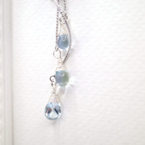 Hydrangea Drop – Blue Sky Topaz (Mainichi Charm Series)